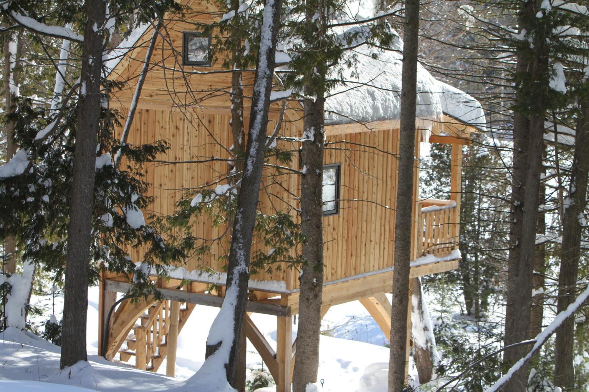 Les Cabanes Du Trappeur Wentworth-Nord Екстер'єр фото