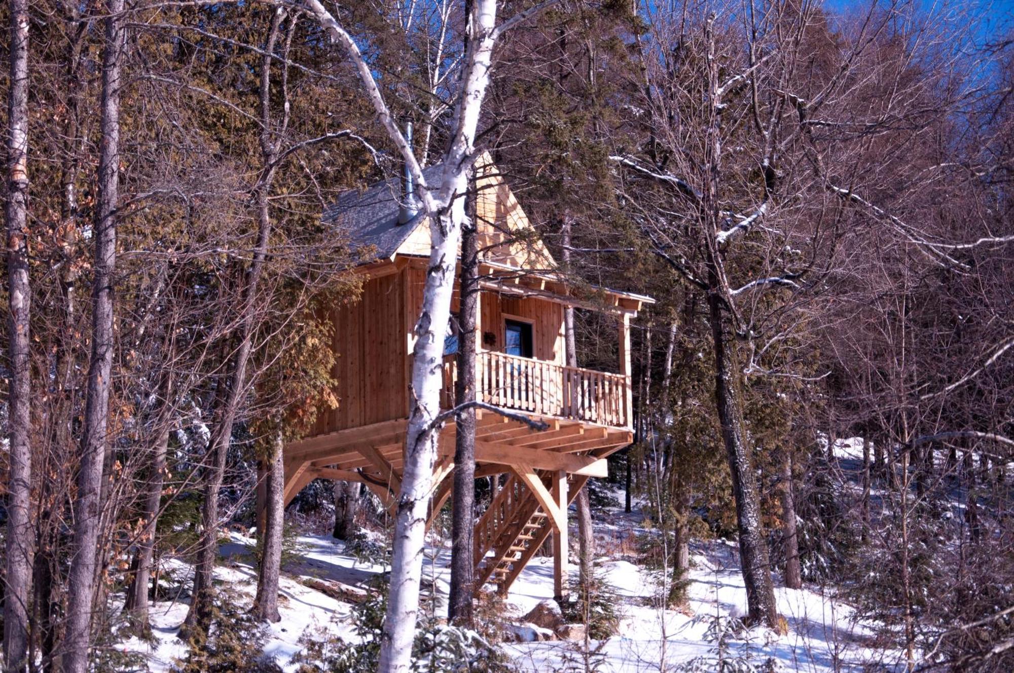 Les Cabanes Du Trappeur Wentworth-Nord Екстер'єр фото